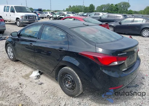 2016 Hyundai Elantra Se from USA, damaged, VIN 005NPDH4AE2GH6832
